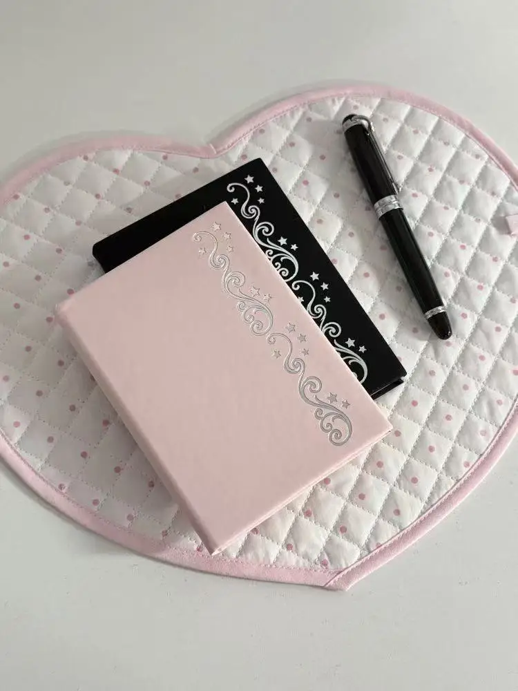 Korean Leather PU Hot Silver Hand Account Book Ins High Appearance A6 Student Thick Blank Notebook Simple DIY Cute Gift Notebook
