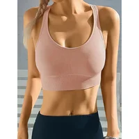 Sports Seamless Comfy & Breathable Push Up Yoga Tank Bra@W4 3