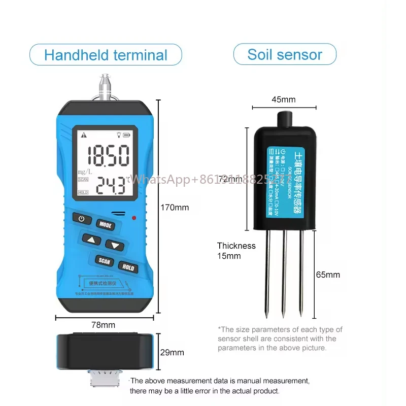 Détecteur de sol portable, capteur d'analyse des nutriments, prix bon marché, nouveauté