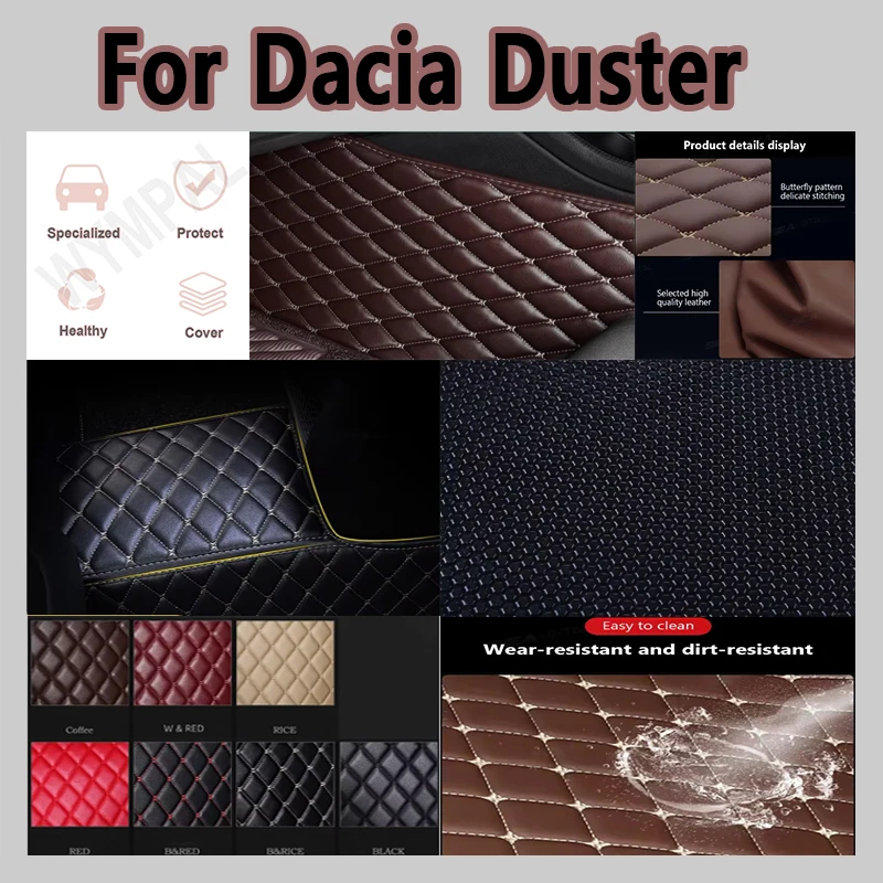 

Luxury Custom Made Leather Car Floor Mats For Dacia Duster 2010 2011 2012 2013 2014 2015 2017 Carpets Rugs Foot Pads Accessories