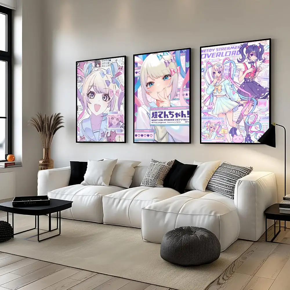 Classic Game N-Needy Girl Overdose Poster For Bedroom Gamer Room Decor Restaurant Wall Trendy Aesthetic Gift
