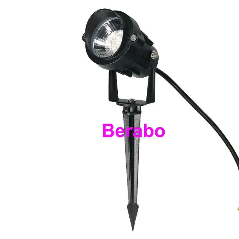 10 Stück Garten lampe im Freien 220V 110V LED Rasen leuchten 12V wasserdichte Spike Glühbirne 3W 5W 7W 10W Landschaft IP65 Weg Spot Beleuchtung – Detail 8