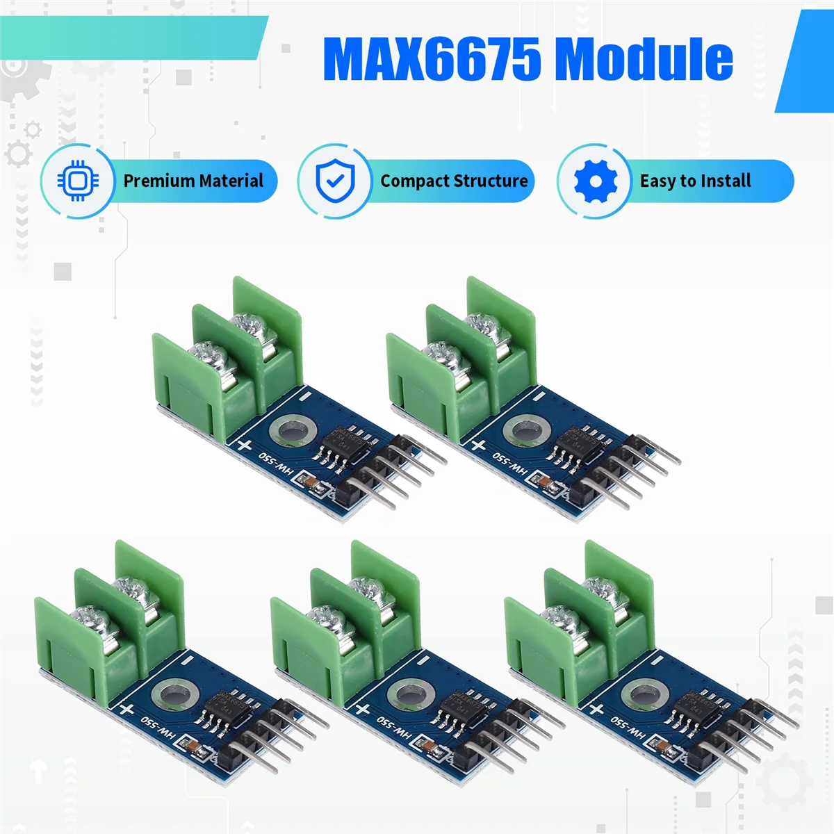 N82R 5 Buah Modul Sensor Suhu Termokopel Tipe MAX6675 K untuk Raspberry Pi Arduino