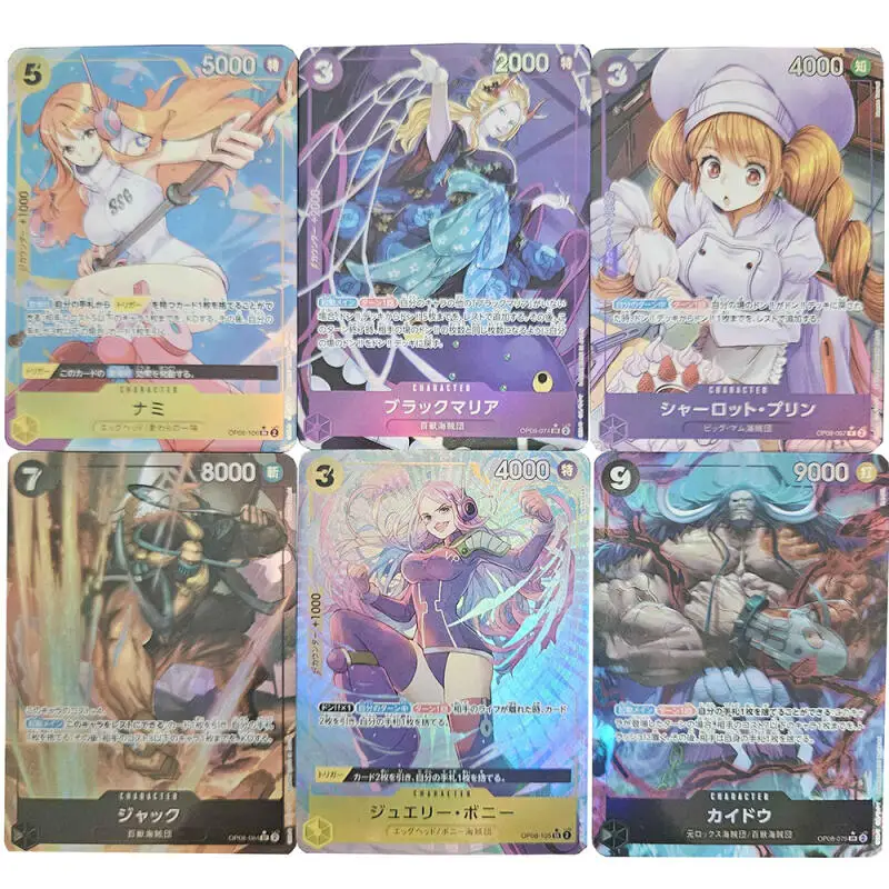 

6 шт./компл. One Piece Nami Vinsmoke Reiju Charlotte Pudding DIY самодельная цветная флэш-карта аниме игра коллекционная карта подарочная игрушка