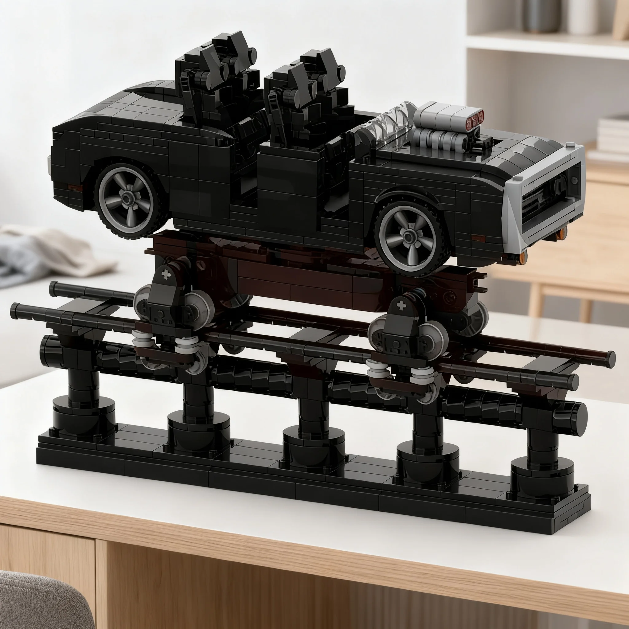 1243pcs MOC FAST FURIOUS HOLLYWOOD Drift American Muscle Car Other Model Building Blocks Construction Toy Christmas Gifts Idea