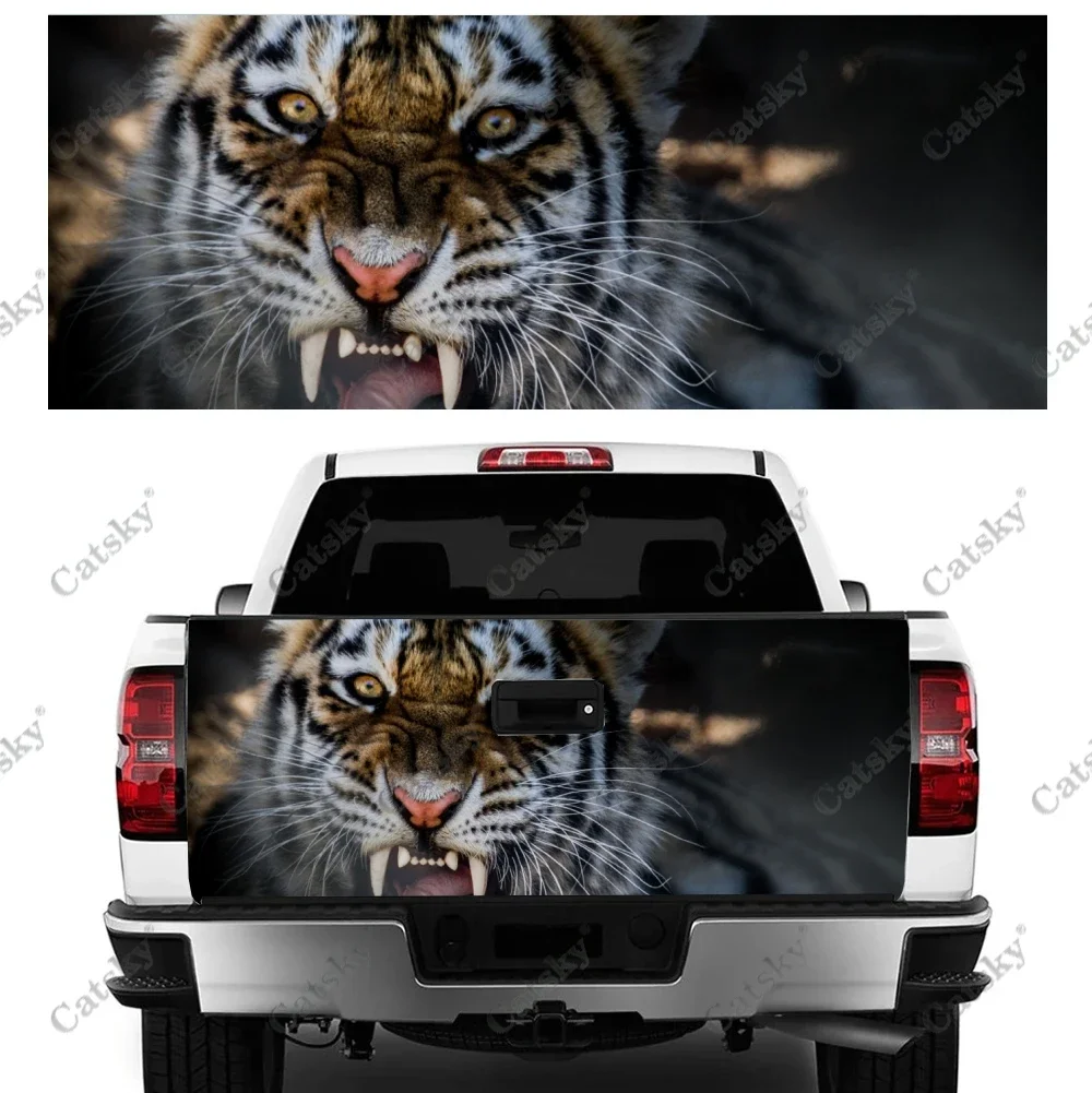 tiger animal ferocious Car stickers rear modification accessories vinyl suitable for cars trucks off-road vehicles SUV stickers