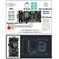 A46T TTGO VGA32 VGA ESP32 PSRAM Module V1.4 Controller PS/2 Mouse Keyboard Graphics Library Game ANSI/VT Terminal Circuit