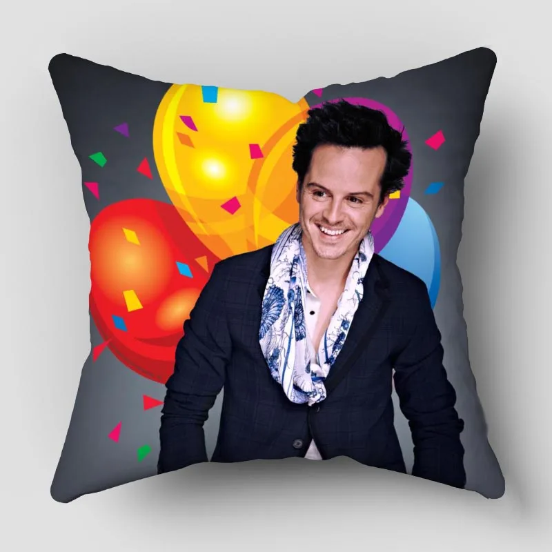 Musife Andrew Scott Decorative Pillowcase Art Square Zippered Pillow Cover 35*35,40*40,45*45cm wholesale