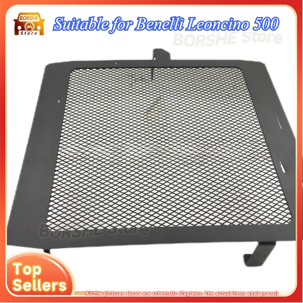 

Suitable for Benelli Leoncino 500 Water Radiator Guard Mesh for BJ500 Retro Motorcycle Water Tank Protection Cover