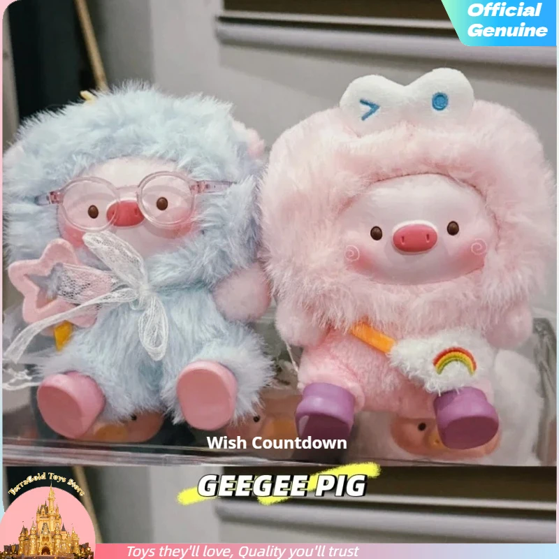 

Подлинная серия Geegeepig Countdown To Wishes, слепая коробка, виниловые плюшевые свиньи, кукла, загадочная сумка, коллекция игрушек, декор, каваи, рождественские подарки