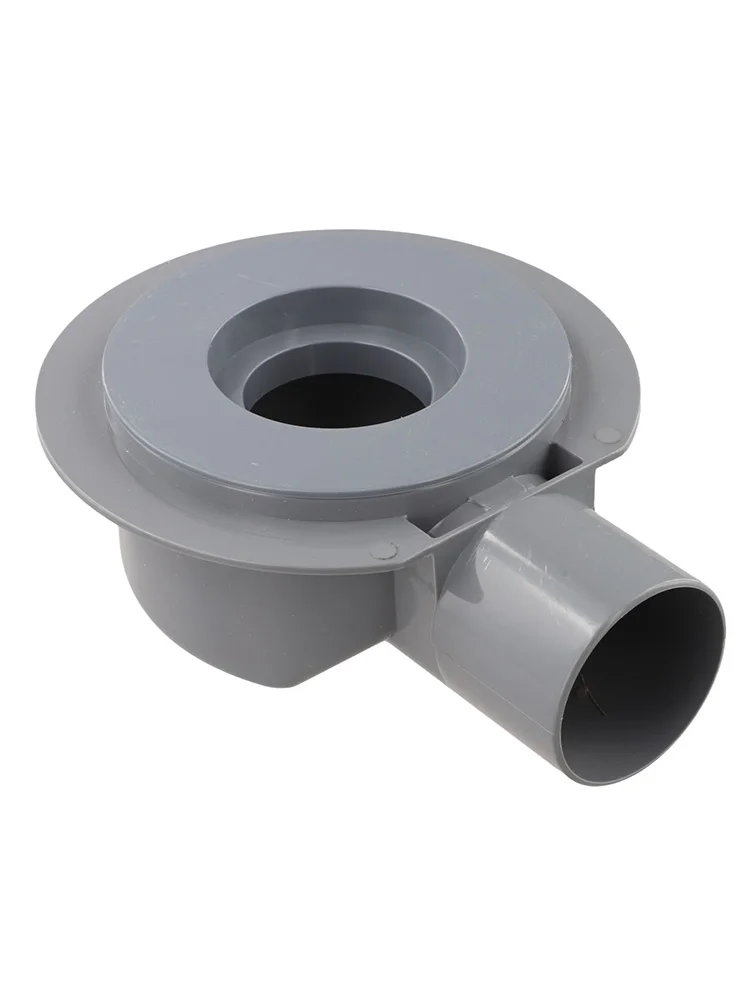 PVC Drain Connector for Euro Style Floor Drain Systems with Flange Base and Support for 50mm and 100mm Pipe Diameters