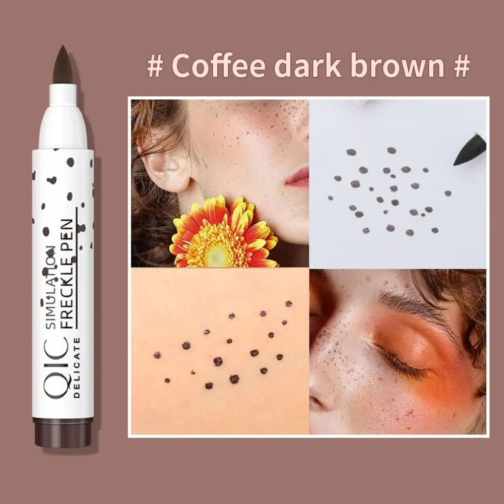 Caneta Realista Faux Freckle para Meninas, Maquiagem Portátil, Líquida de Tatuagem, Selo de Sarda, Natural, Simulação Longa Duração, Face Spot Pen, Beleza