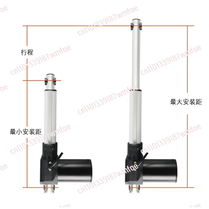 300Mm stroke industrial motor electric push rod electric bed wheelchair support rod massage chair sofa lift rod