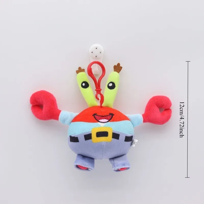 

New Cute Anime Spongebob Squarepants Patrick Star Squidward Eugene Gary Stuffed Plush Toy Pendant Keychain Birthday Gift
