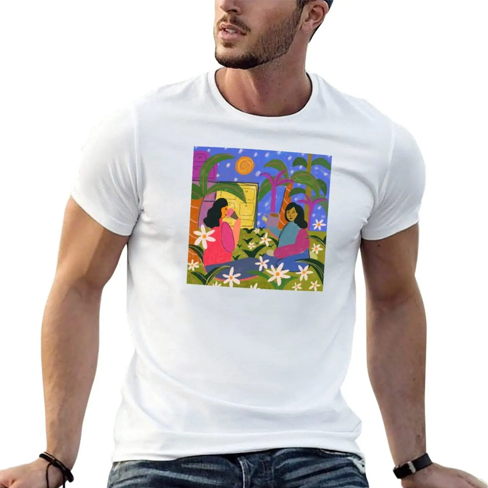 land of daisies T-Shirt new edition kawaii clothes mens graphic t-shirts funny