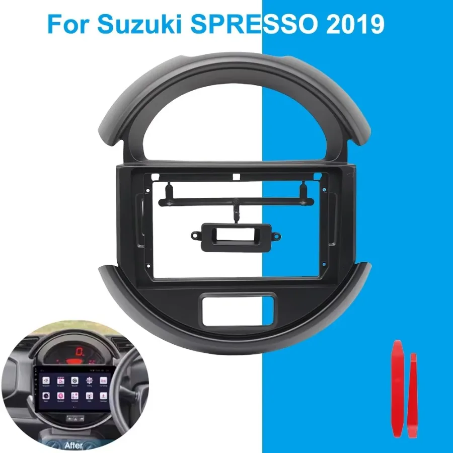 For Suzuki S-Presso 2019 9 Inch Car Radio Fascia Frame Stereo Dashboard Trim Panel Screen Mount Kit