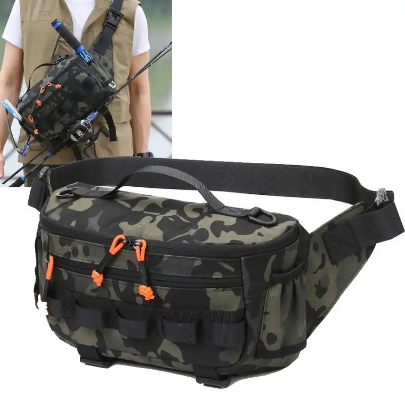 Angeln Brust Taille Tasche Taktische Outdoor Reise Sport Angeln Locken Taschen Jagd Camping Wandern Radfahren Pack Molle Rig Beutel