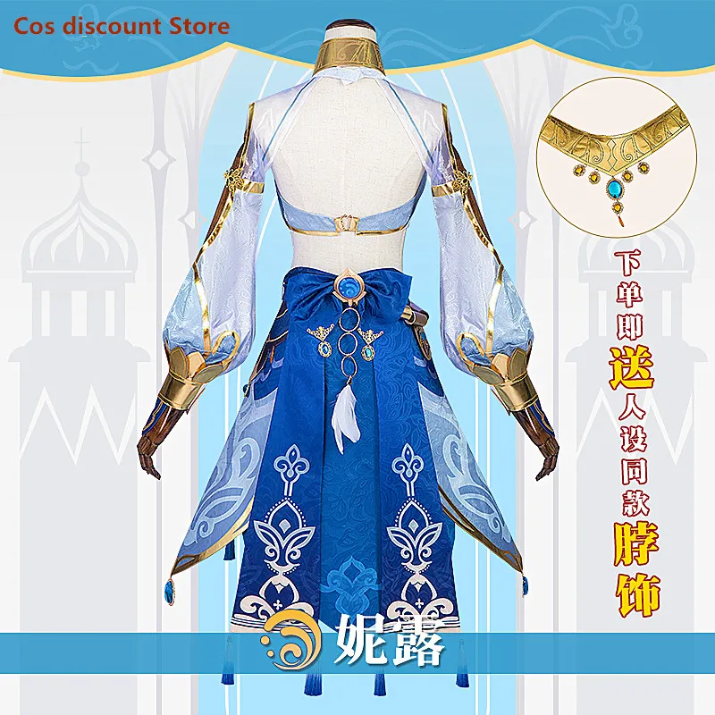 Hot Game Genshin Impact Nilou Cosplay Costume Anime Women Fashion Skirt Role Play Clothes for Girls 2022 Plus Sizes XS-3XL New