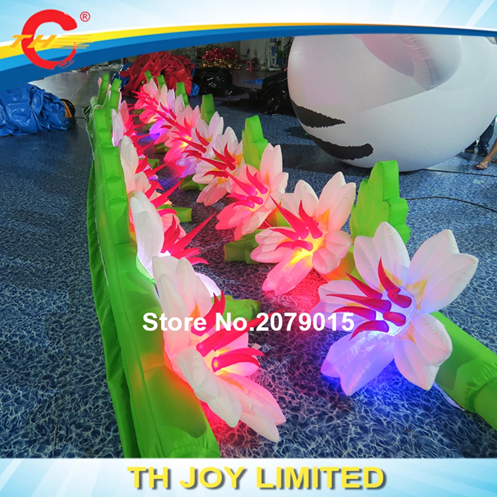 free door shipping inflatable flower model Led Inflatable Flower inflatable flower for stage, lighted inflatable flower chain