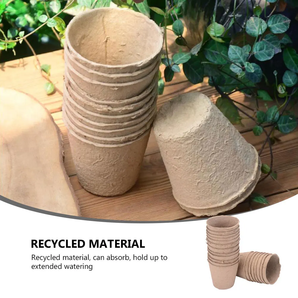 

25Pcs Seedling Cups High Quality Biodegradable Propagator Tray for Garden Germination Starter Box Propagator Germination Cup