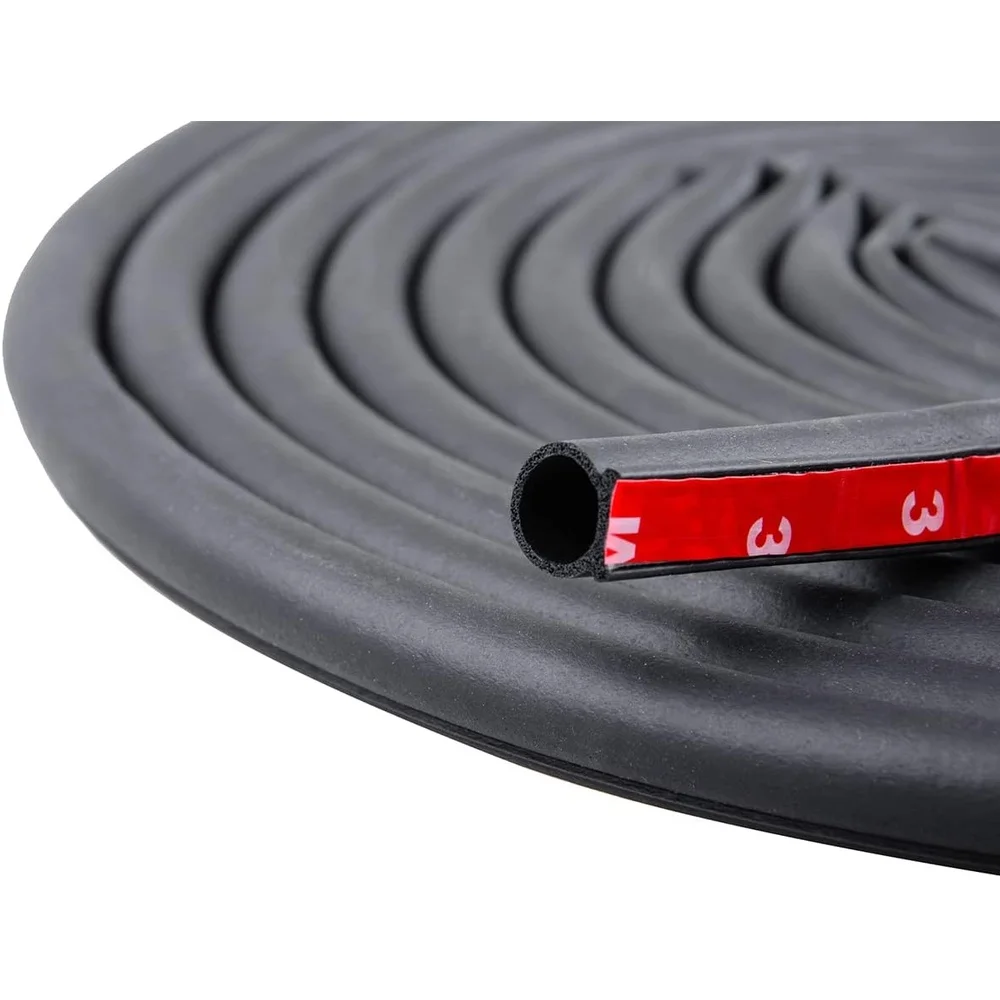 19.7ft الطقس تجريد ختم الأبواب النوافذ ذاتية اللصق الحد من الضوضاء كفاءة في استخدام الطاقة العزل فجوة كبيرة 5/16 إلى 11/20 #2