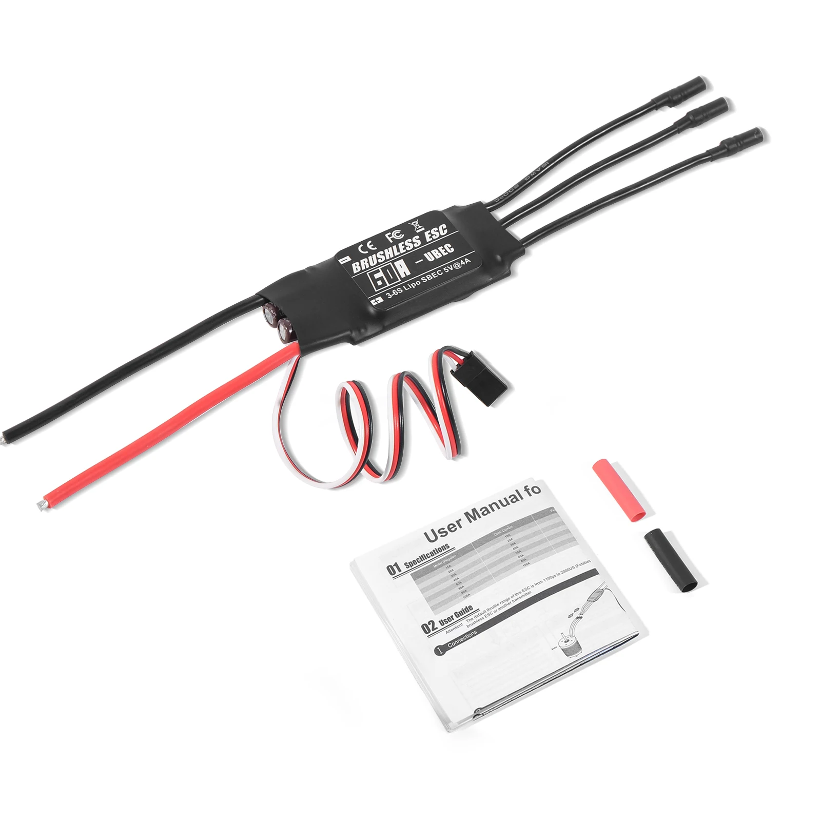 4250 600KV 800KV Brushless Motor 3-7S w 60A 80A ESC Speed Controller for RC FPV Fixed-Wing Racing Drone Aircraft Multicopter ESC