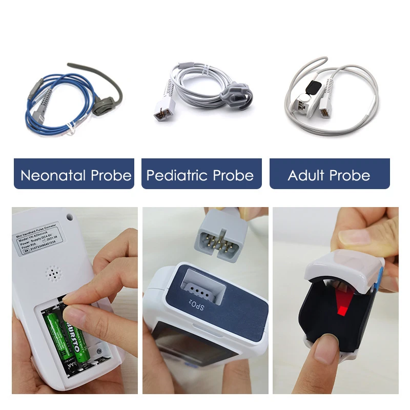 Oxymètre De pouls portatif médical pour adulte nouveau-né infantile enfant néonatal bébé enfants Mini De Pulso OLED bout des doigts Oximetro