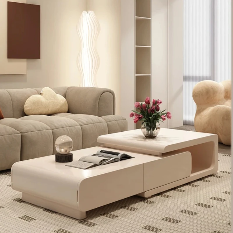 

Decoration Clear Coffee Tables Design Simple Luxury White Modern Moving Coffee Table Living Room Couchtisch Trendy Furniture