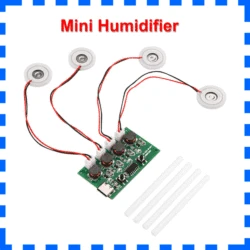 DC5V Type-C Mini Humidifier DIY Kits Mist Maker and Driver Circuit Board 4 Fogger Atomization Film Atomizer Sheet Oscillating