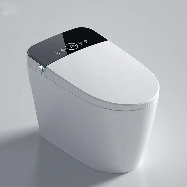 Night Lighting Floor Mounted Bathroom Ceramic Wc One Piece Smart Toilet bowl with bidet Australia standard Intelligent toilet