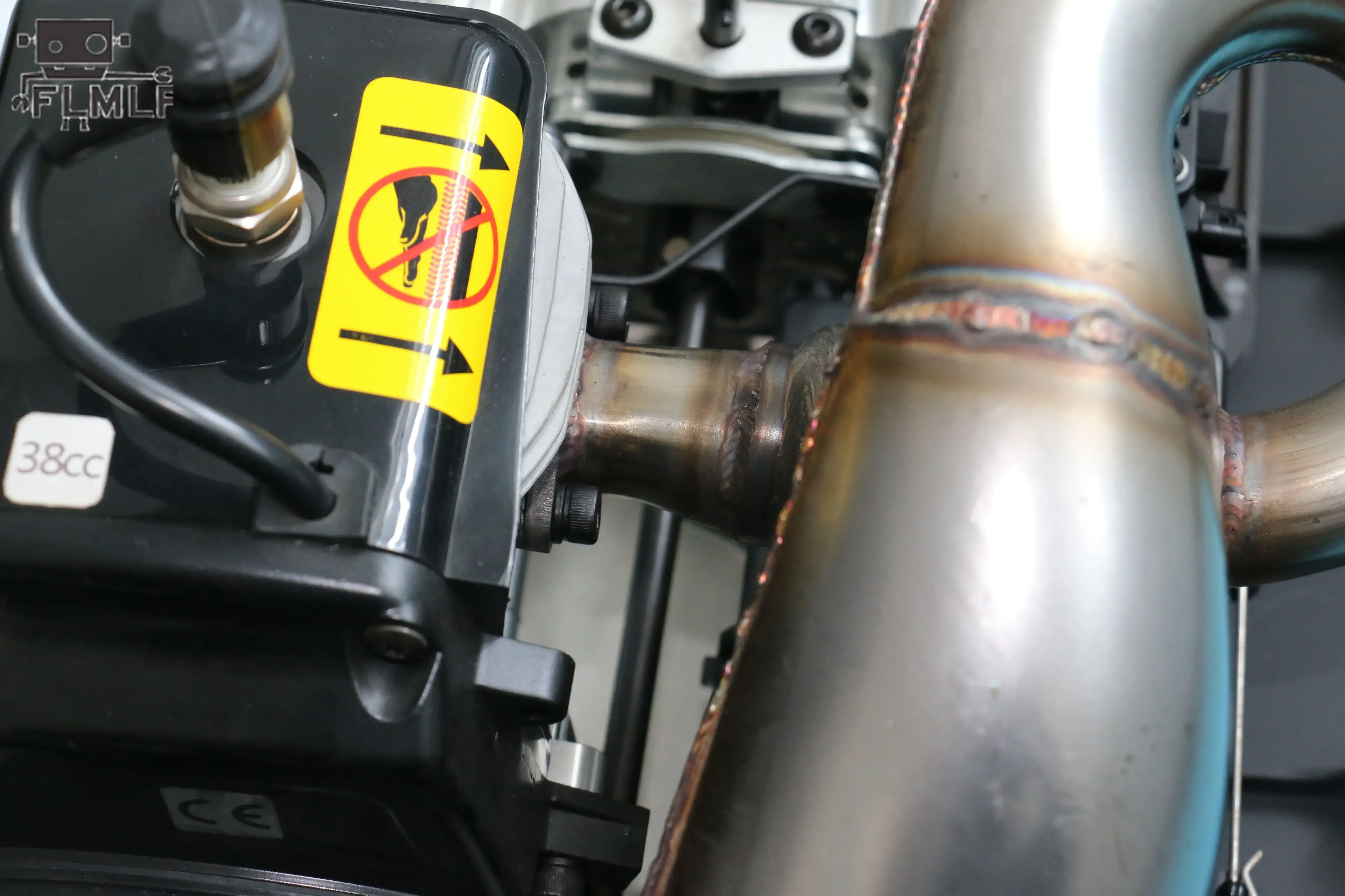 Metal Exhaust Pipe Kit for 1/5 Losi 5ive-t Rovan LT King Motor X2 QL FID RACING TRUCK RC CAR PARTS