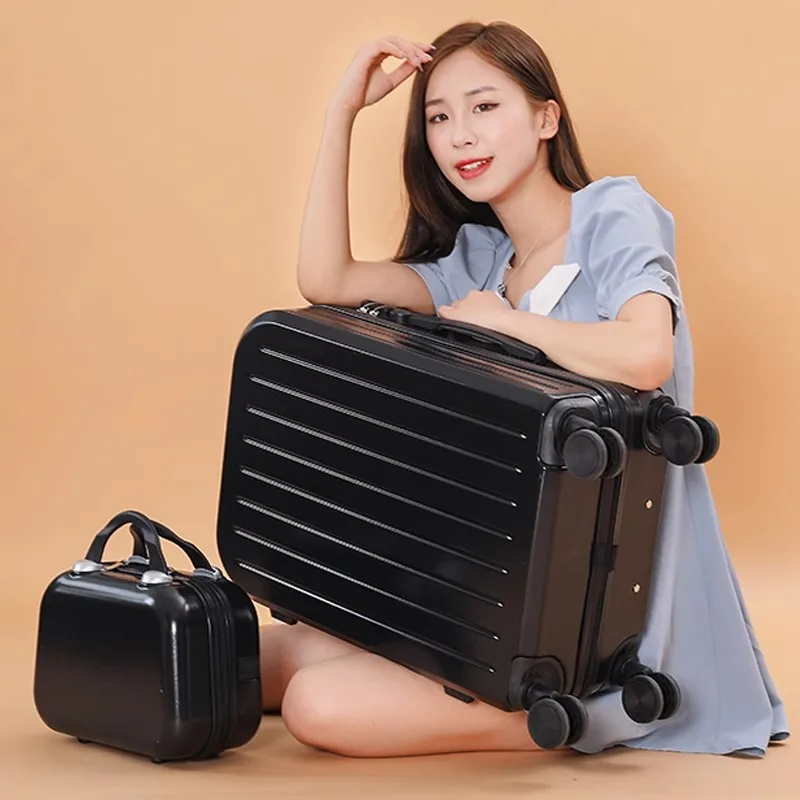 

High appearance level luggage Female new student small portable trolley case male suitcases on wheels Password 20 inch