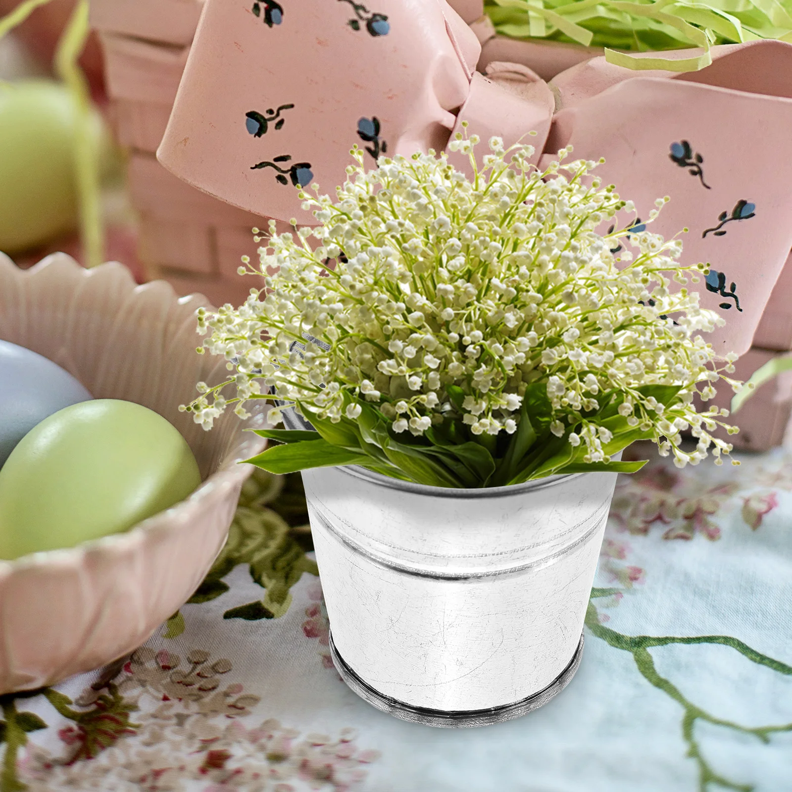 

6pcs Mini Metal Buckets For Micro Landscape Decor Iron Bucket Garden Diy Craft Party Wedding Christmas Halloween Decoration Bar