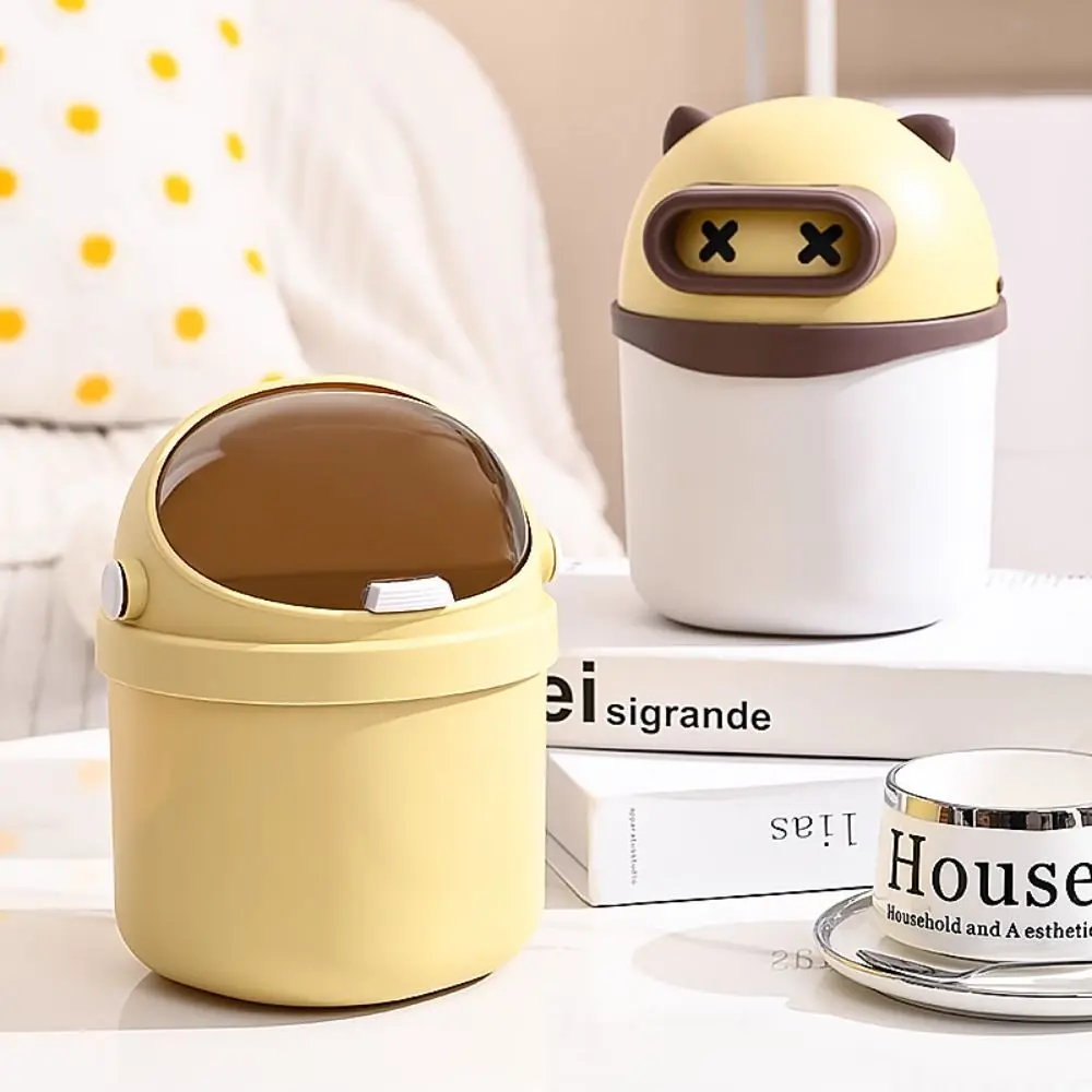 Trash Cans Desk Wastepaper Basket Cosmetics Holder Waste Bin Pen Holder Storage Box Storage Organizer Desk Container