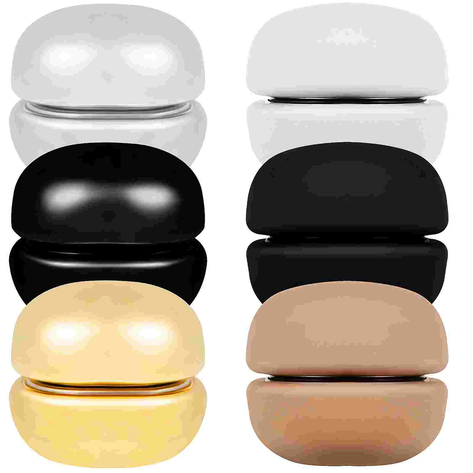 

6 Pairs Locker Magnetic Bandana Buckle Women's Refrigerator Magnets Hijab Pins Alloy Clothing