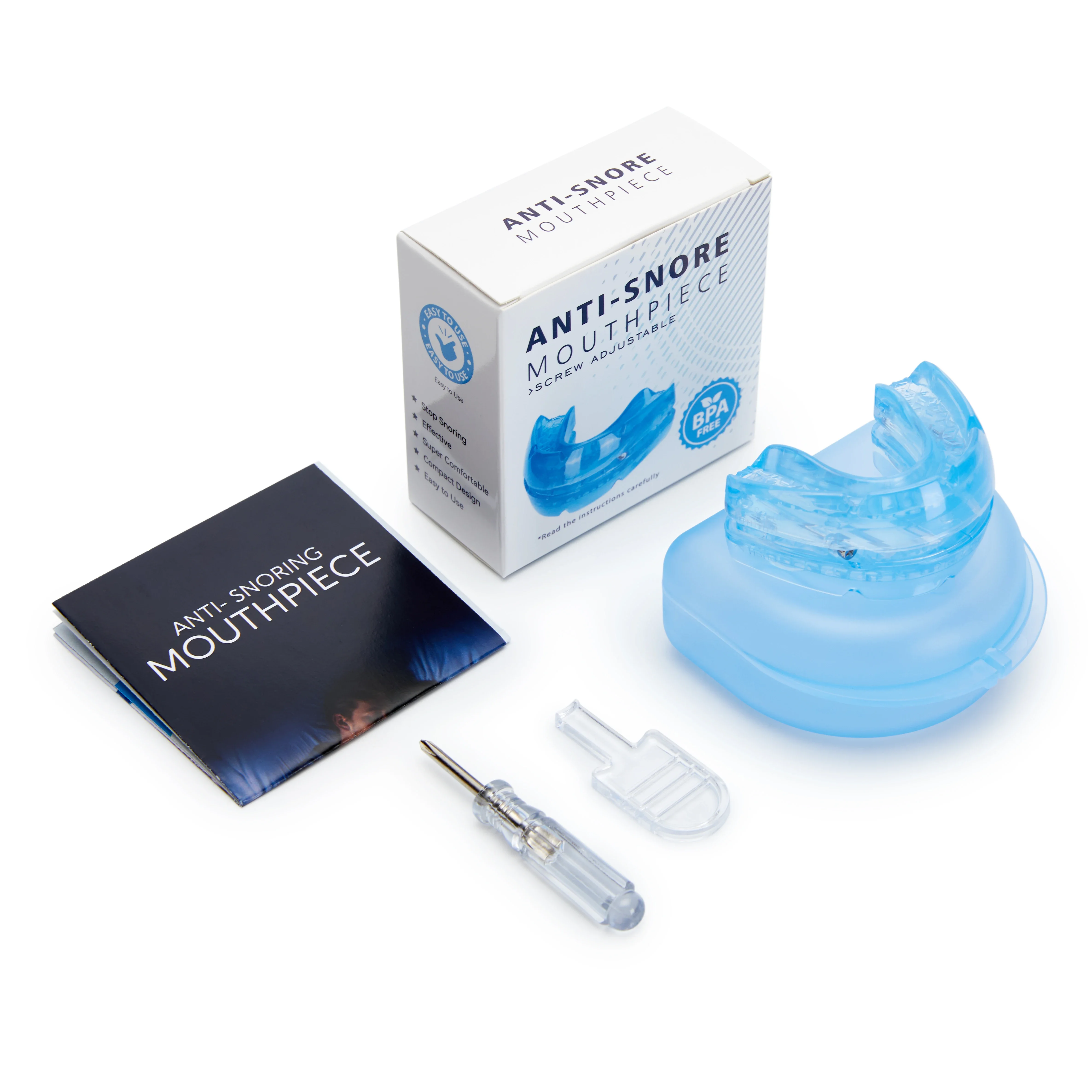 

Anti Snore Bruxism Mouth Guard Stop Snoring Mouthpiece Teeth Bruxism Sleeping Aid Apnea Devices Night Anti-Snoring Mouth Guard