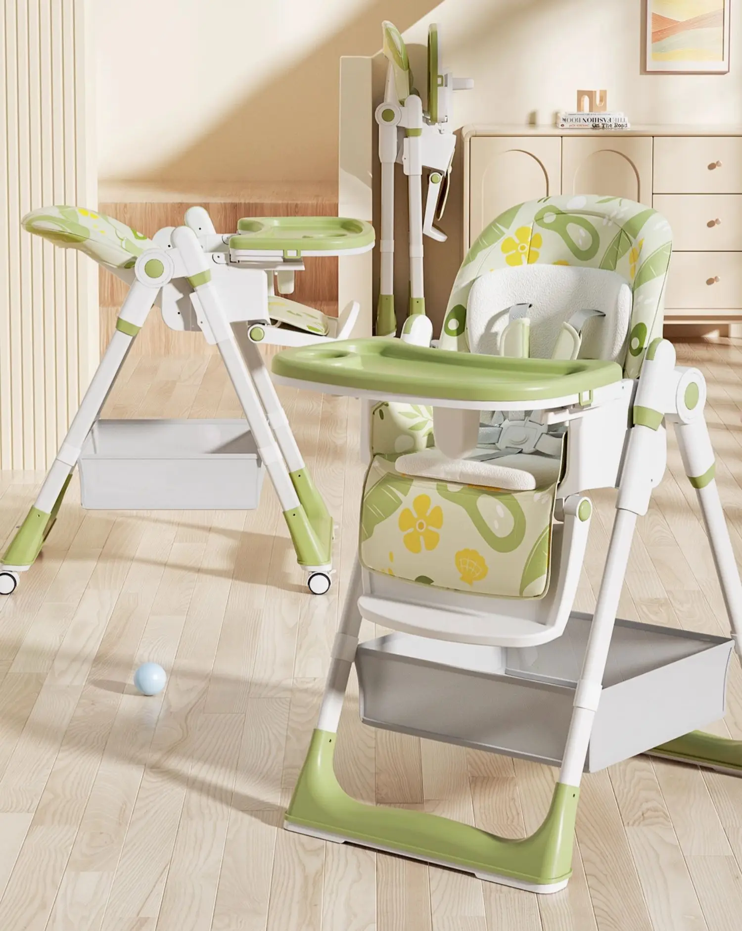 

Baby Dining Chair Baby Home Dining Lift Folding Portable Multi Functional Children's Dining Table Chair Learning Chair