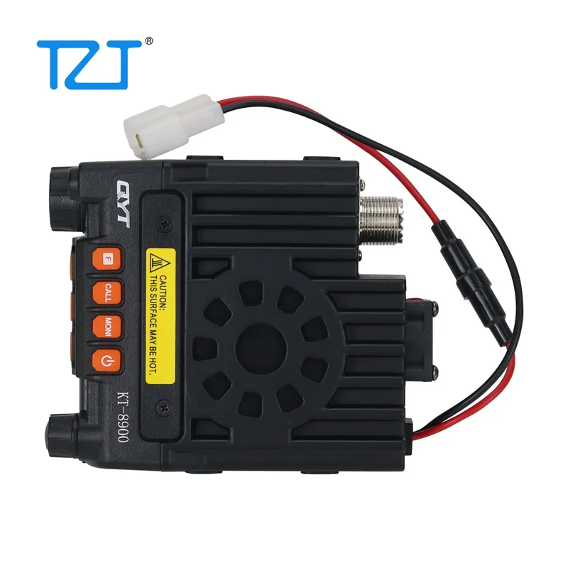 TZT QYT-KT8900 25W VHF UHF Radio Di Động Mini Có Kích Thước Bộ Thu Phát Với Thức Ăn Ăng Ten Lập Trình