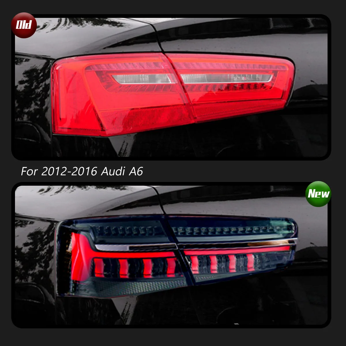 Car Styling Tail Lamp Assembly For Audi A6 C7 Taillight 2012-2016 Upgrade to NEW Audi Dynamic Turn Signal Brake LED Taillights