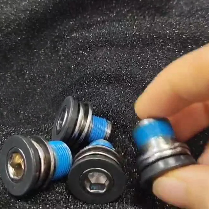 

A99I-4 шт. пыленепроницаемый винт центрального вала велосипеда, шлицевой винт центрального вала, зубчатая пластина, винт с цветком для крепления кривошипа