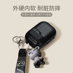 Protective Case For Airpods 4 Cover Luxury Earphone Cover Case For Apple Airpodspro2 3Air Pods Pro Shockproof Sleve With Hook 8 best sales ipod 2 case - №6