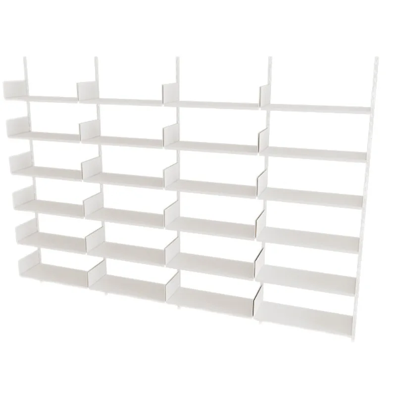 Wall bookshelf baffle shelf track invisible bookshelf wall mounted movable storage shelf suspension bookshelf