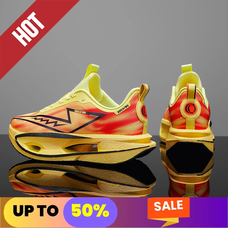 

NEW Professional Running Shoes CarbonBoard Marathon Men Sports Lightweight Womens Comfortable Athletic Antiskid Walking Sneakers