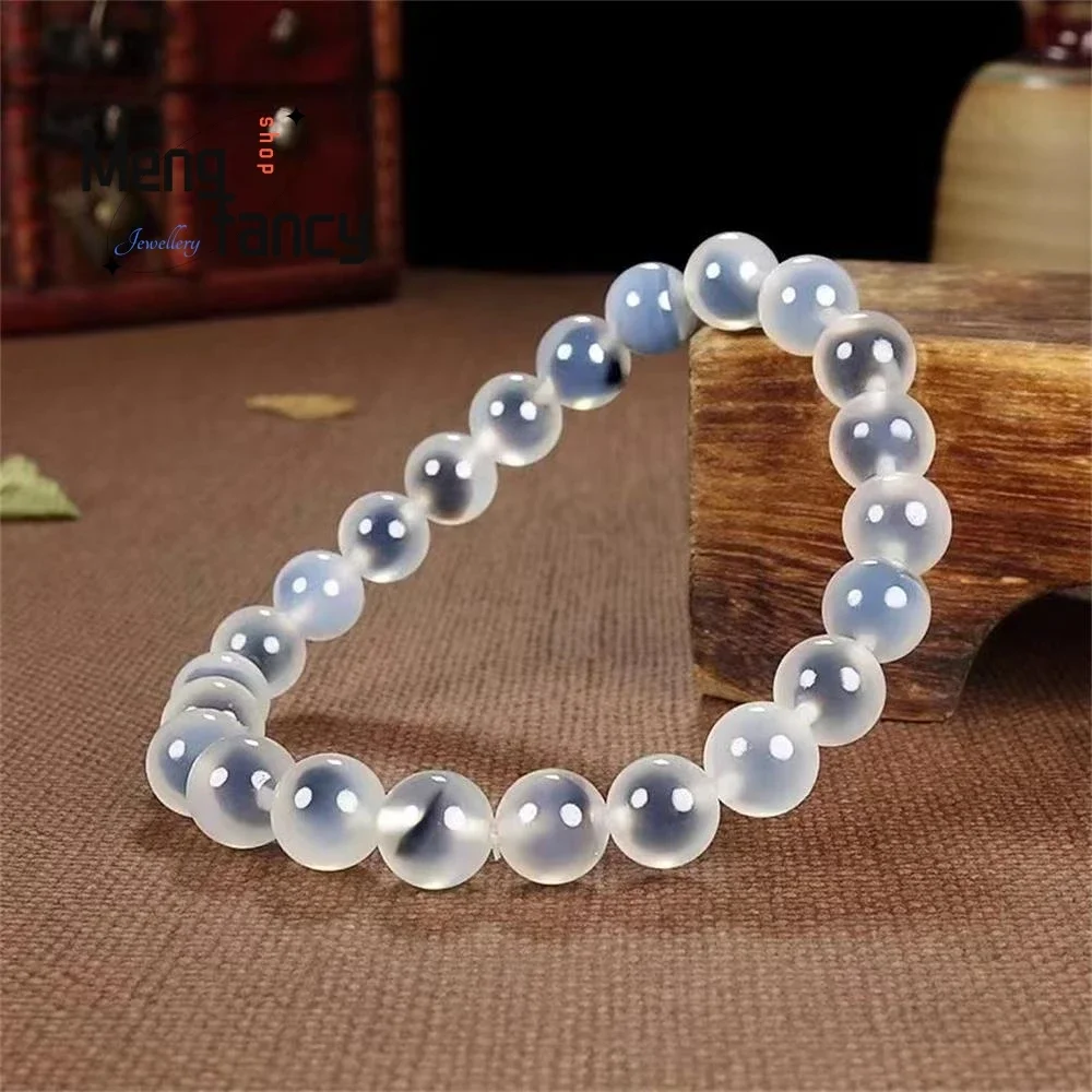 

Natural Colourful Sugar Heart Agate Ice Translucent Beads Bracelet Exquisite Personalized Sexy Young Girls Fashion Fine Jewelry