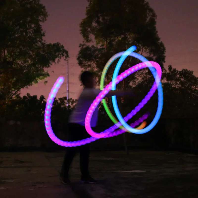 Buikdansballen RGB Glow LED POI Gegooid Ballen voor Stage Performance Hand Props Accessoires Nachtshow Feestartikelen Geschenken