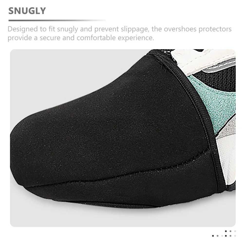 1 زوج يندبروف الحرارية الدراجات الجرموق نصف أغطية الحذاء لركوب الدراجات في الهواء الطلق تصاعد مقاوم للماء حماة دافئة دائم