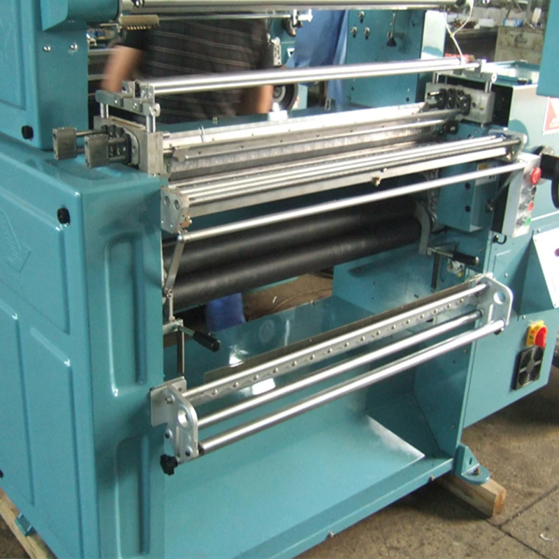 762/B3 Macchina per uncinetto elastica ad alta velocità Macchina per cintura elastica blu per macchina per vestiti per la stampa su elastici Warper