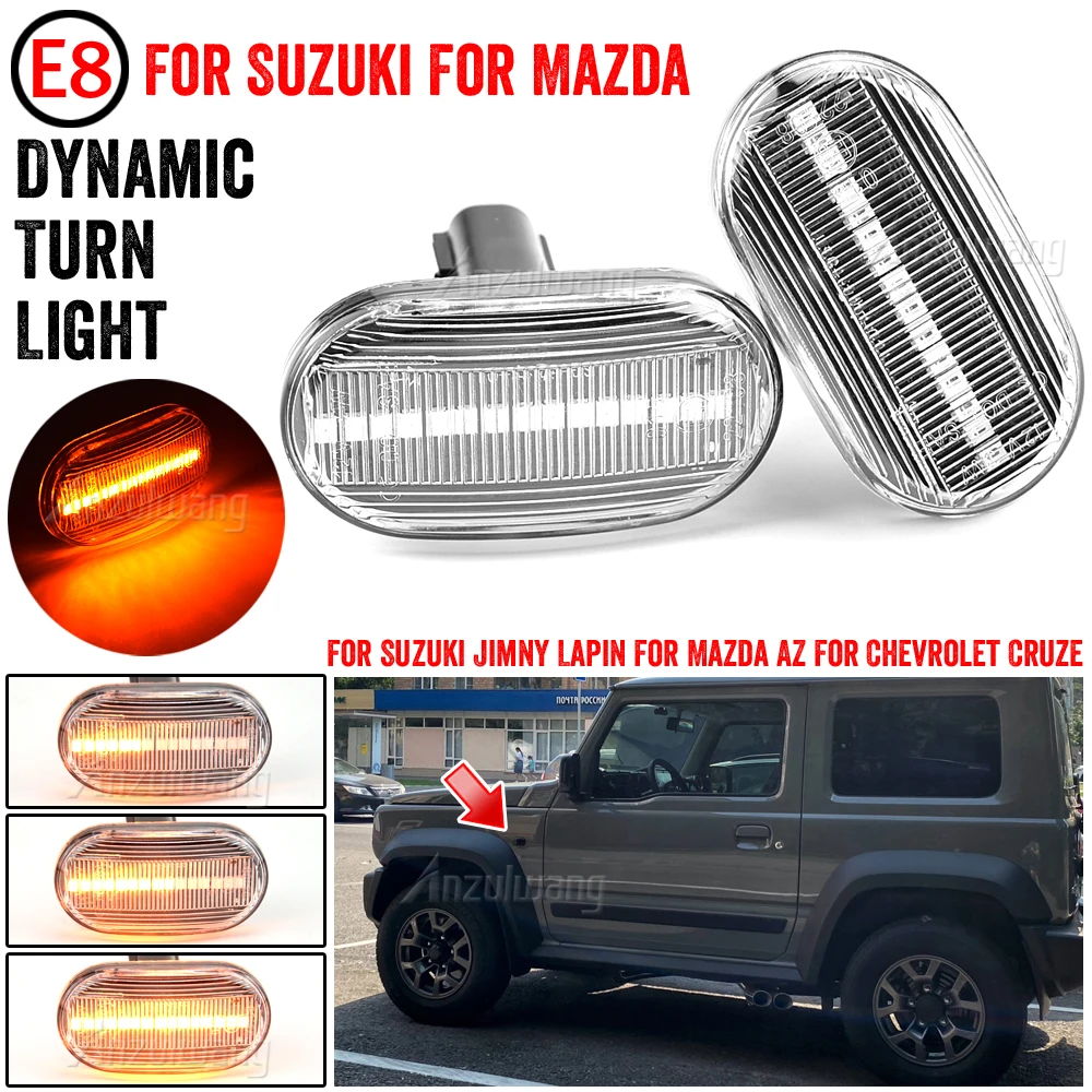 High quality For Suzuki Jimny B64W JB74 JB23 JB64 Led Dynamic Side Marker Turn Signal Indicator Repeater Light