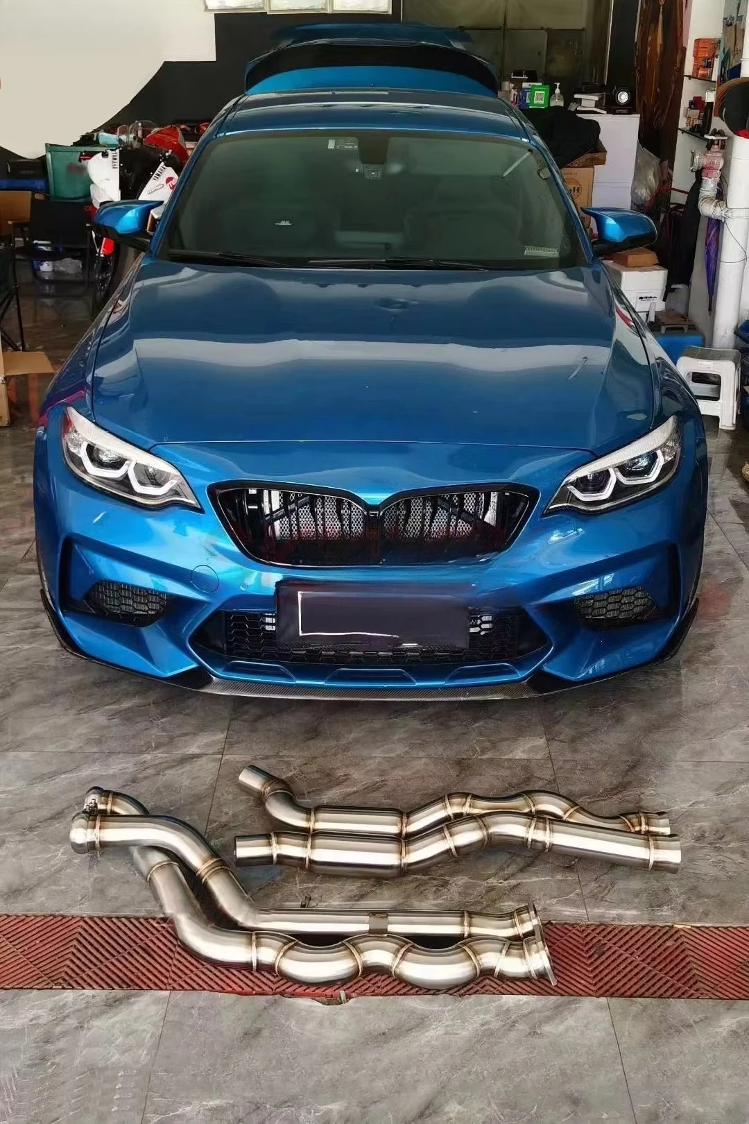 Exhaust Pipe Car Exhaust System 304 Stainless Steel Equal Length Mid Pipe 2014-2019 3.0t 1 Set for  M3/m4 F80 F82 F83 S55