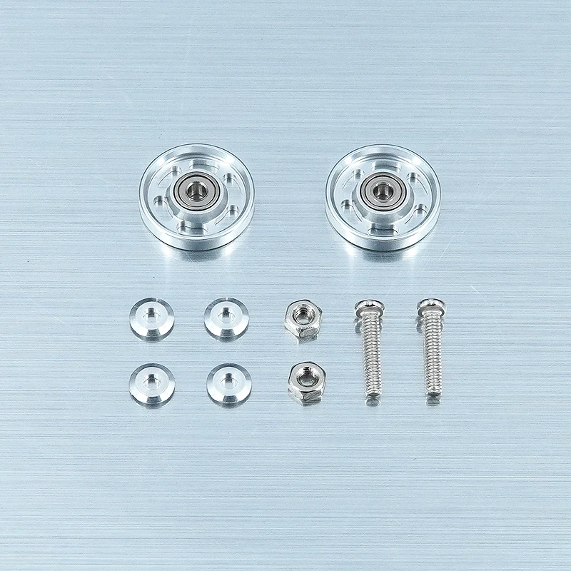 Homemade Mini 4WD 13mm Aluminum Alloy Ball Bearing Roller Colorful light weight Roller 15437